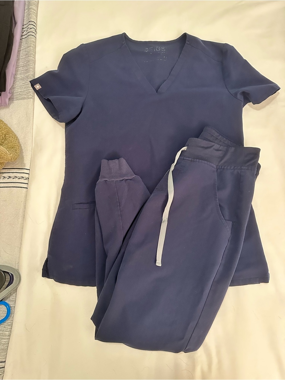 Figs Navy Scrub Set XS